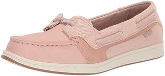 Sperry Women's Starfish Linen Boat Shoe, Rose Baja, 5