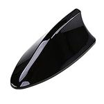 Car Shark Fin Antenna Aerial Universal AM FM Radio Signal Car Top Roof Radio Aerials Shark Fin Car Antenna Blank Aerial FM Radio Signal For Auto SUV Truck Van with Adhesive Base