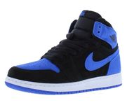 Jordan Big Kid's Air 1 Retro High OG Black/Royal Blue-White (FD1437 042), Black/Royal Blue/White, 4.5 Big Kid