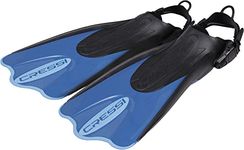 Cressi Men's Palau SAF Snorkeling and Swimming Travel Flippers, Blue/Azure, X-Large