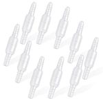 10 Packs Oxygen Tubing Swivel Connector for Oxygen Tubing - Oxygen Cannula Connector, Avoid Tangling of Tube (Male to Male)