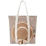 Caracaleap Large Beach Tote Bag wit
