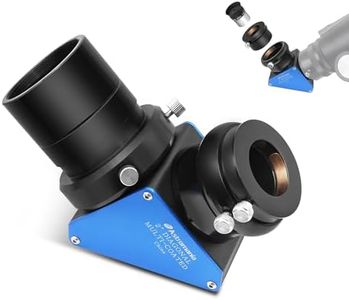Astromania 2 90-degree 99% Enhanced Dielectric Diagonal Mirror - provide a much brighter image than with an ordinary star diagonal