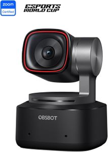 OBSBOT Tiny 2 4K PTZ Webcam – AI Tracking, Voice & Gesture Control, HDR, 60FPS