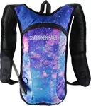 SOJOURNER Hydration Pack Backpack - 2L Water Bladder Included for Festivals, Raves, Hiking, Biking, Climbing, Running and More (Galaxy 1)