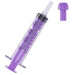 ZHIUGUZILLA 5ml Syringe for Liquid | Liquid Syringe | Plastic Syringes | Syringe with Cap | Pipette Syringe | Syringe with Measurement | Syringe with Catheter Tip -Individual Sealed (No Needle）