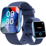 Fitpolo Smart Watches for Men/Women, 1.8'' Alexa Built-in Fitness Tracker Watch with Bluetooth Calls, IP68 Waterproof, Heart Rate/Sleep/SpO2/Stress Monitor, 110 Sport Modes for Android & iPhone