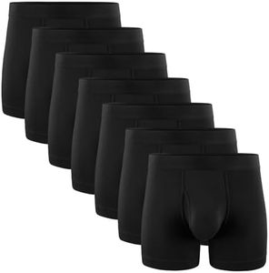 5Mayi Men's Underwear Boxer Briefs Cotton Black Mens Boxer Briefs Underwear Men Pack of 7 M