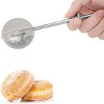 HULISEN Tea Infuser for Loose Leaf Tea, Flour Duster for Baking, One-Handed Operation, 304 Stainless Steel Powdered Icing Sugar Shaker Duster, Pick Up and Dust Flour Sifter, Gift Package