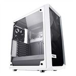 Fractal Design Meshify C - Compact Mid Tower Computer Case - Airflow/Cooling - 2x Fans included - PSU Shroud - Modular interior - Water-cooling ready - USB3.0 - Tempered Glass Side Panel - White