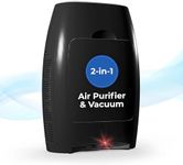 EyeVac Air 2-in-1 HEPA Air Purifier & Touchless Vacuum Automatic Dustpan - Ultra Fast & Powerful - Covers 600 Sq ft - Corded Canister Vacuum, Bagless, Automatic Sensors, 1000 Watt