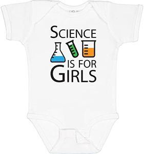 inktastic - Science is for Girls Infant Creeper 6 Months White 2162b