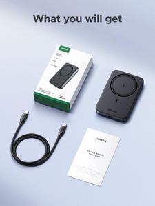 UGREEN Nexode MagSafe Power Bank, 10000mAh – Wireless Portable Charger