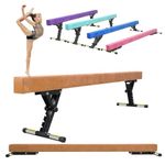 SportBob Gymnastics Beam Adjustable 244cm, 8ft High and Low Floor Balance Beam, Gymnastics Balance Beam for Kids Children Girls Training, Home Gym Equipment for All Gymnastic