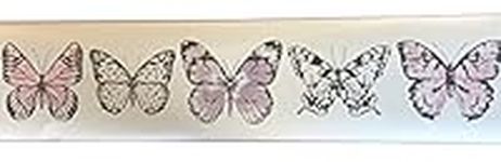 BWR Butterflies Self Adhesive Wallpaper Border 5m X 16cm (16.5ft x 6 inch)