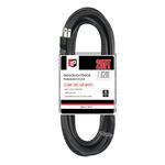 EP 25 Ft Outdoor Extension Cord - 12/3 SJTW Heavy Duty Black Extension Cable with 3 Prong Grounded Plug for Safety,UL Listed