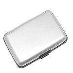 Rohans Aluminium Credit Card Holder Wallet CASE Purse Metal Business Card Protector UK (Silver)