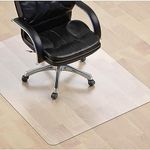 SALLOUS Clear Chair Mat for Hard Floors, 47" x 36" Office Chair Mat for Hardwood, Vinyl Desk Chair Mat Floor Protector for Hard Surface (Clear)