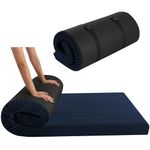 MeMoreCool Roll Up Floor Mattress Double, High Density Foam Portable Futon Foldable Mattress with Travel Bag, Floor Lounger Guest Sleep Mat for Travel, Car Tent, 190x135cm