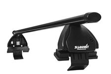 Summit SUP-065 Premium Multi Fit Roof Bars, Black Steel, Set of 2