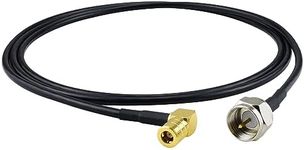 YILIANDUO DAB Car Aerial Extension Cable F Male to SMB Female 90 Degree RF Coax Connector Adapter RG174 1M Cable Satellite Coaxial Cable for DAB Car Radio Stereo Receiver Tuner Sirius Antenna Cable