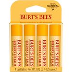 Burts Bees Beeswax Lip Balm Pack, 0.15 oz, 4-Piece