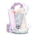 Case-Mate - IP68 Waterproof Fanny Pack/Bag with Triple Seal Protection, Adjustable Strap - Waterproof Phone Pouch/Case for iPhone 15 Pro Max/ 14 Pro Max/ 13 Pro Max/Pixel 8 - Soap Bubble Iridescent