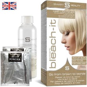 Smart Beauty Blonde Bleach-It, Hair Bleach, Hair Lightener for Dark Hair, Perfect for Hair Highlighting, Ideal Preparation for Vibrant Pastel Hair Colour, Hair Bleach Kit, Vegan, Cruelty Free