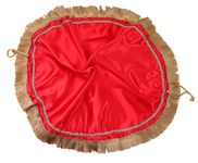 THE BRIDE MADE Women Red Large Double Layer Premium Potli Bag For Wedding Sagan