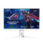 ASUS ROG Strix XG27AQ-W 27” 1440P HDR Gaming Monitor - White, QHD (2560 x 1440), Fast IPS, 170Hz, 1ms, Extreme Low Motion Blur Sync, G-SYNC Compatible, Eye Care, HDMI, DisplayPort, USB, DisplayHDR400