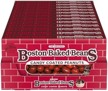 Wonka Boston Baked Beans, Candy-Coated Peanuts, Sweet & Salty, 4.3 Ounce Theater Candy Boxes (Pack of 12)