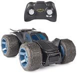 DC Comics, Batman, Stunt Force Batmobile, Indoor Remote-Control Car, Action Figure Compatible, Turbo Boost and Crazy Stunt Capabilities, Collectible Super Hero Kids’ Toys for Boys and Girls Aged 4+