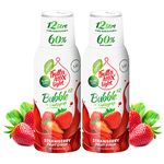 2 Pack - Light - Low Carb - Fitness Syrup by FruttaMax | Zero Sugar | with Stevia | 60% Fruit Content 500ml (2 x Strawberry - Light)