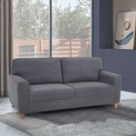 duroflex Utopia - 3-Person Sofa Premium Fabric Sofa Set, (Grey)