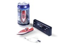 Revell Control 23569 Mini RC Speedboat - Red With Precise 2.4 GHz Control, 7.5cm in length