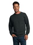 Fruit of the Loom Men's Eversoft Fleece Sweatshirts & Hoodies, Sweatshirt-Black Heather, XX-Large