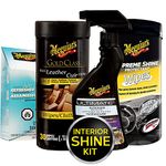 Meguiar's Car interior Detailing Kit - includes Leather Cleaner & Conditioner