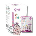 C-Cure® Non Woven Printed Kids N95 Face Mask With 4 Layer | Ear Loop Design | Added Extra Filter Layer | Protective Face Mask For Boys & Girls Up to 14 Years (Multicolour, Pack of 5)