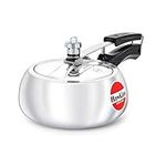 Hawkins Contura 2 Litre Pressure Cooker, Handi Cooker, Silver (HC20)