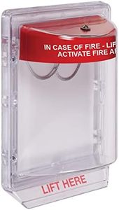 Safety Technology International, Inc. STI-1100 Stopper II with Horn, Flush Mount, Protective Polycarbonate Cover , Red