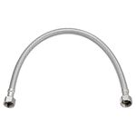 sourcing map 16 Inch Long Faucet Supply Line Connector, G3/8 Female Compression Thread x G3/8 Female Compression Thread 304 Stainless Steel Water Supply Hose