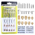 Wood Burning Tips Set, 28pcs Wood Burning Tool Kit Carving Tips for Wood Pyrography Embossing Soldering DIY Crafts