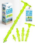 SandShark New Sport Boat Anchor and Jet Ski Anchor. 4ft Shallow Water Anchor Pole for Boat and PWC. Sand Anchor Kit for Boat and Kayak Anchor System. Easy Storage, High-Strength ABS Plastic.