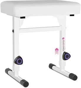 Liquid Stands Piano Bench Adjustable Stool – Music Keyboard Bench Seat for Piano Keyboard Stand with Black Padded Cushion for Musicians Piano Stool Chair