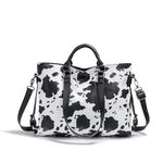 Aileese Tote Handbags for Women Animal Cow Pattern Soft Leather Hobo Purses Fashion Crossbody Large Shoulder Bags