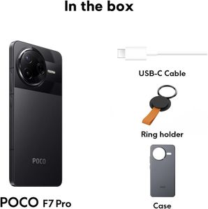 POCO F7 Pro 12GB RAM 256GB Storage Smartphone – Black