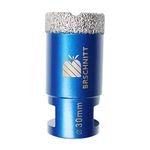 Diamond Drill Bit 30mm,BRSCHNITT 1pc M14 Vacuum Brazed Diamond Tip Drill Bit for Tile Porcelain Stoneware Ceramic Marble Granite Drilling,Suitable For Angle Grinders