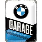 Nostalgic-Art Retro Tin Sign – BMW – Garage – Gift idea for car accessoires fans, Metal Plaque, 15 x 20 cm