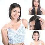 HAIRORIGINALS Frame My Face Clip-In Hair Extensions Perfect for Receding Hairline and Natural Hair Enhancement with 100% human hair for women, Natural Black