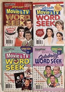 Lot of 4 Penny Press Movie & TV Celebrity Word Seek Search Seeks Puzzles Books 2019 2020